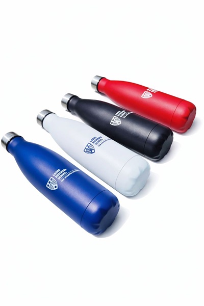 .Blue Stainless Steel Bottle Water.