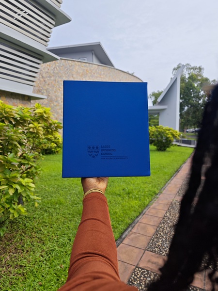 .LBS Blue Document Binder.